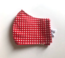 Load image into Gallery viewer, Gingham Kids Small (4-6yrs) Cotton Mask